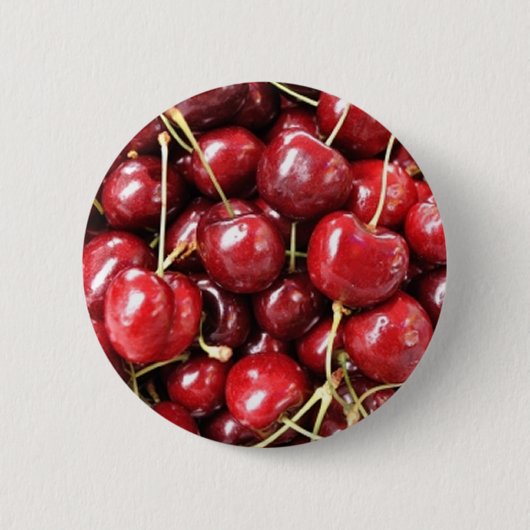 Wild Cherries Ronde Button 5,7 Cm (Voorkant)
