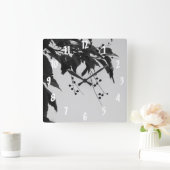 Wild Cherries Vierkante Klok (Huis)