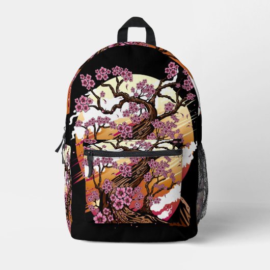 Wild Cherry Blossom Bedrukte Rugzak (Voorkant)