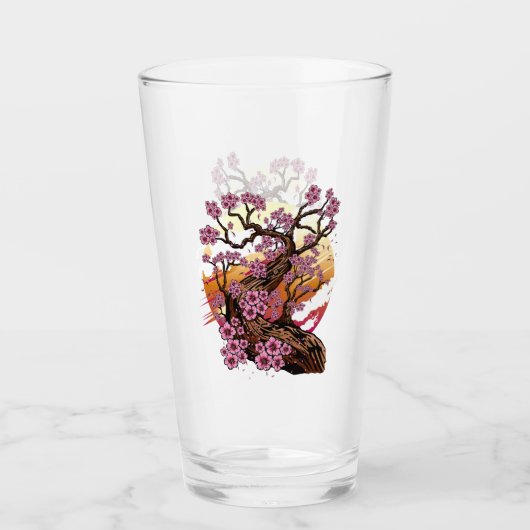 Wild Cherry Blossom Glas (Voorkant)