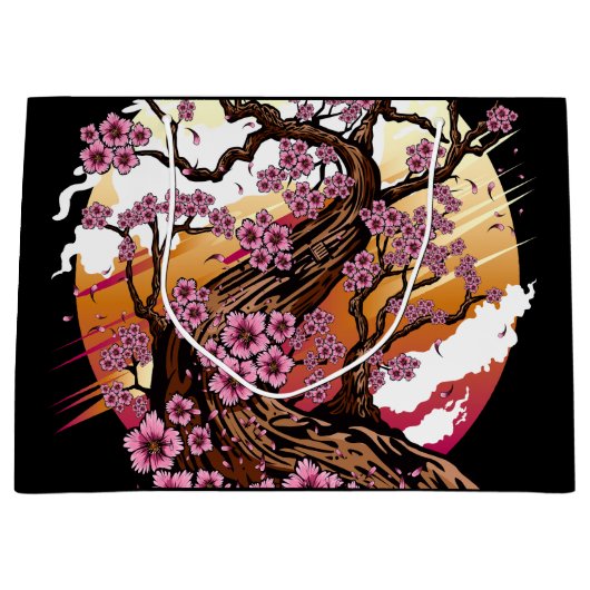 Wild Cherry Blossom Groot Cadeauzakje (Voorkant)