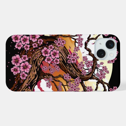 Wild Cherry Blossom iPhone Hoesje (Achterkant horizontaal)