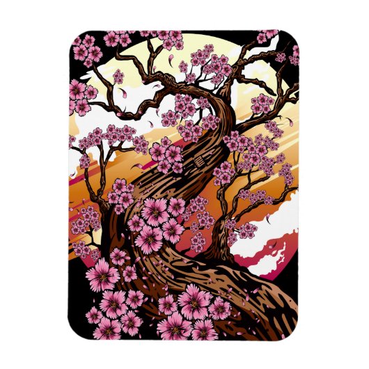 Wild Cherry Blossom Magneet (Verticaal)