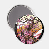 Wild Cherry Blossom Magneet (Voorkant / Achterkant)