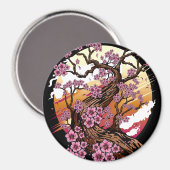 Wild Cherry Blossom Magneet (Voorkant / Achterkant)