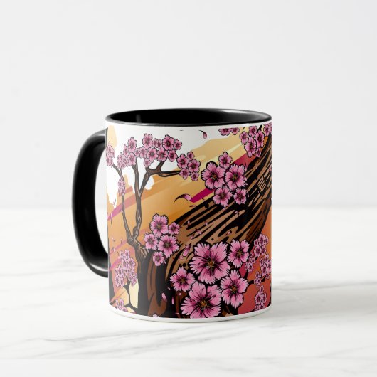 Wild Cherry Blossom Mok (Voorkant links)