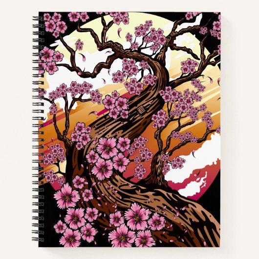 Wild Cherry Blossom Notitieboek (Voorkant)