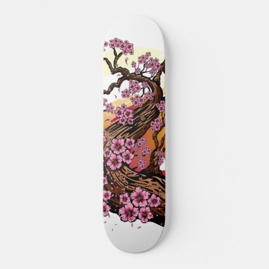Wild Cherry Blossom Persoonlijk Skateboard (Voorkant)