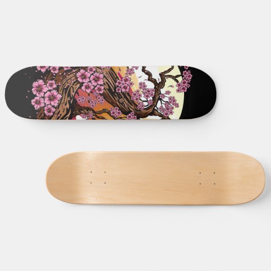 Wild Cherry Blossom Persoonlijk Skateboard (Horizontaal)