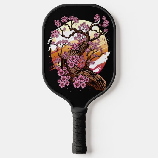 Wild Cherry Blossom Pickleball Paddle (Voorkant)