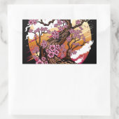 Wild Cherry Blossom Rechthoekige Sticker (Tas)