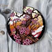 Wild Cherry Blossom Ronde Button 6,0 Cm (In situ)