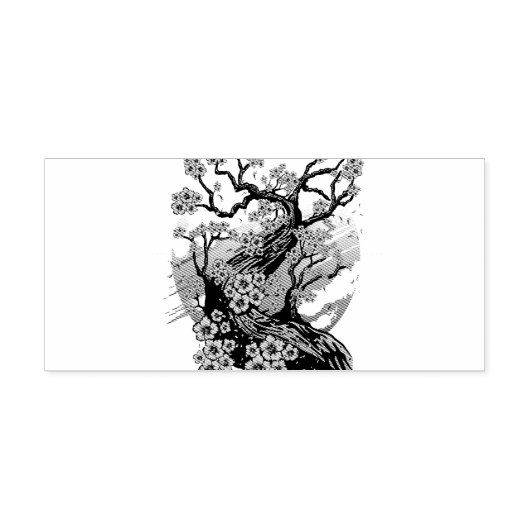 Wild Cherry Blossom Rubberstempel (Afrduk)