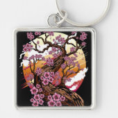Wild Cherry Blossom Sleutelhanger (Voorkant)
