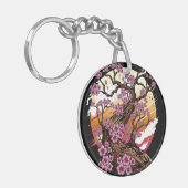 Wild Cherry Blossom Sleutelhanger (Voorkant Links)