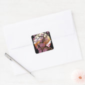 Wild Cherry Blossom Vierkante Sticker (Envelop)