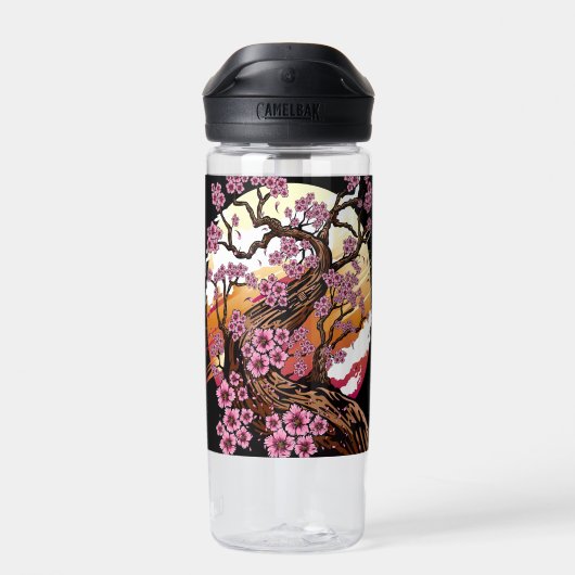 Wild Cherry Blossom Waterfles (Achterkant)