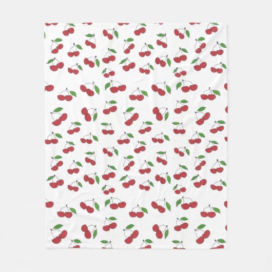 Wild Cherry Fleece Deken (Voorkant)