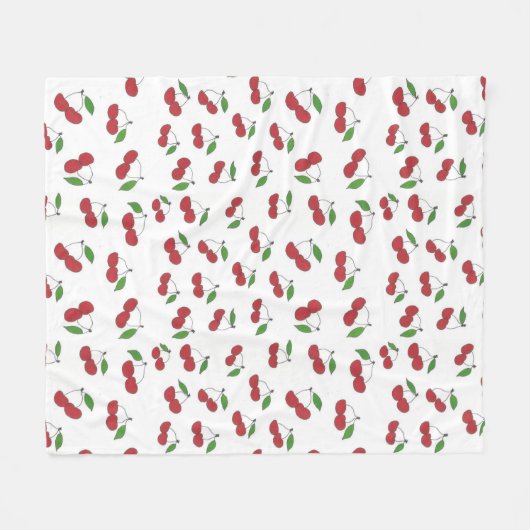 Wild Cherry Fleece Deken (Voorkant (Horizontaal))
