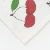 Wild Cherry Fleece Deken (Hoek)