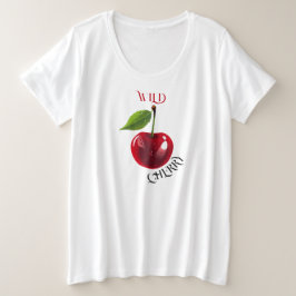 Wild Cherry Grote Maat T-shirt