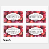 Wild Cherry Plum jam conserveringslabel sticker (Vel)