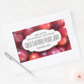 Wild Cherry Plum jam conserveringslabel sticker (Envelop)