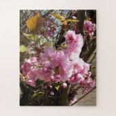 Wild Cherry roze Blossom Tree Legpuzzel (Verticaal)