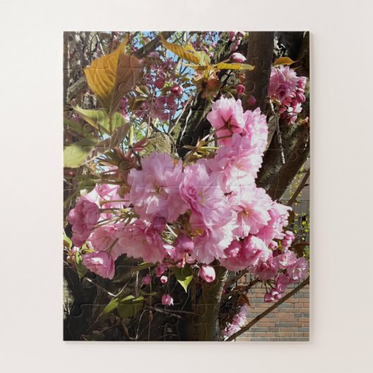 Wild Cherry roze Blossom Tree Legpuzzel (Verticaal)