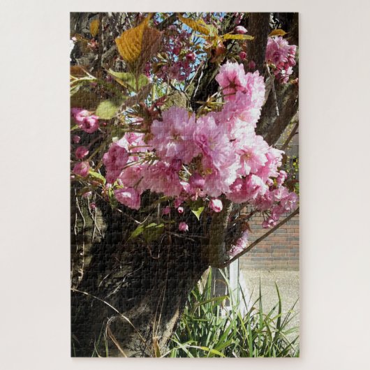 Wild Cherry roze Blossom Tree Legpuzzel (Verticaal)