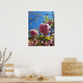 Wild Cherry roze Blossom Tree Poster (Keuken)