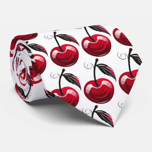Wild Cherry Stropdas (Opgerold)