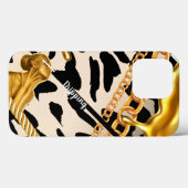 Wild Chic Custom Luxury Girly iPhone / iPad case (Achterkant (horizontaal))