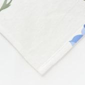 Wild Chicory Flower Botanical Waterverf Art Fleece Deken (Hoek)