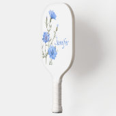 Wild Chicory Flower Botanical Waterverf Art Pickleball Paddle (Links)