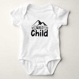 Wild Child Adventure Baby Body - Cute Mountain Romper
