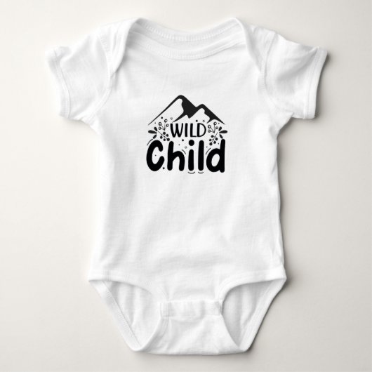 Wild Child Adventure Baby Body - Cute Mountain Romper (Voorkant)