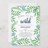 Wild Child Baby shower Uitnodiging (Voorkant)