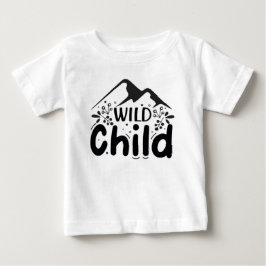 Wild Child Baby T-Shirt - Minimalistische Berg