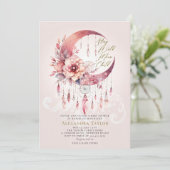 Wild Child Dreamcatcher kristallen Baby meisje dou Kaart (Staand voorkant)