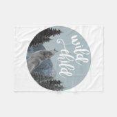 Wild Child Fleece Blanket (Voorkant (Horizontaal))