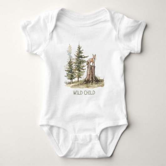 Wild Child Forest Woodland Fox Romper (Voorkant)