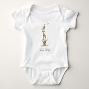 WiLD CHILD Jungle Safari Dieren Baby Bodypakje Romper