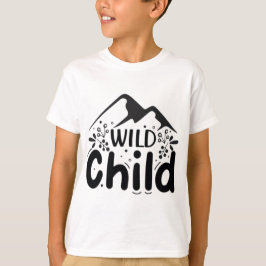 Wild Child Kids T-shirt - Avontuurlijke Berg