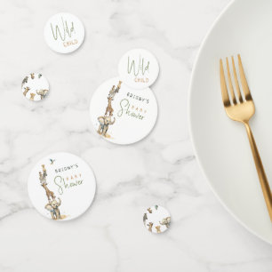 WiLD CHILD Oerwoud Safari Animals Baby shower Tabl Confetti