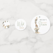 WiLD CHILD Oerwoud Safari Animals Baby shower Tabl Confetti (Voorkanten)