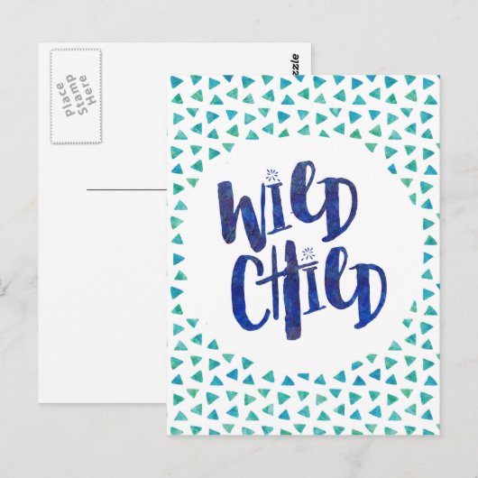 Wild Child Quote Briefkaart (Voorkant / Achterkant)