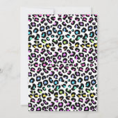 Wild Child Safari Roze Meisje Leopard Verjaardagsf Kaart (Achterkant)