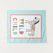 Wild Child Scandia Horse Nursery Wandkleed (Voorkant (horizontaal))