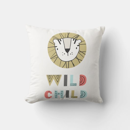 Wild Child Scandia Lion Baby Kussen (Voorkant)